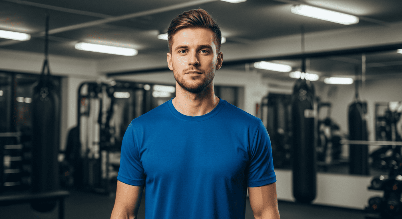 Счастливый парень после тренировки  — спорт эффективно снимает стресс и усталость